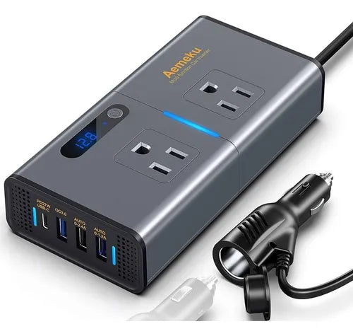 POWER INVERTER 300W CON CONECTOR USB. WORLD DW-7611