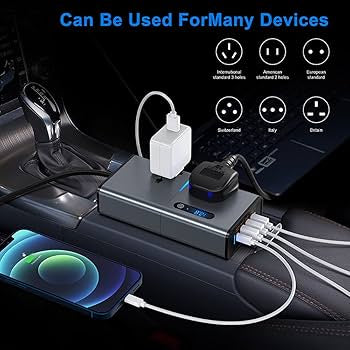 POWER INVERTER 300W CON CONECTOR USB. WORLD DW-7611